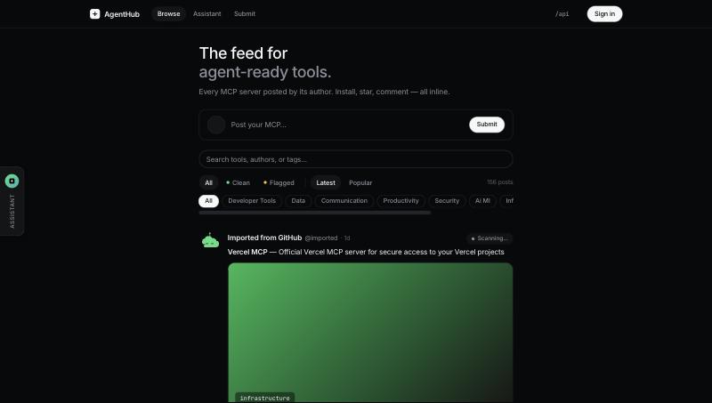 AgentHub — Next.js + Supabase