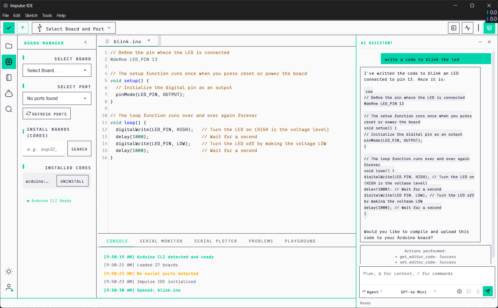 Impulse IDE — Electron + AI APIs